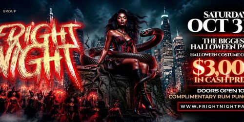 Fright Night NYC Halloween Party 2026 \u2013 $3,000 Costume Contest