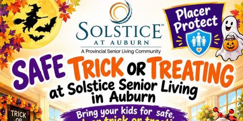 Indoor Trick or Treating at Solstice Senior Living in Auburn
