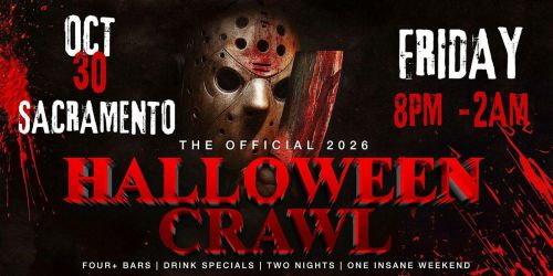 Sacramento Halloween Bar Crawl \u2014 Halloween Friday, Fri, Oct 30