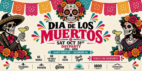 DIA DE LOS MUERTOS (Halloween Dayparty) at Juan's Rooftop