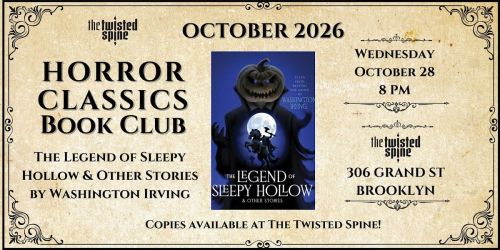 Horror Classics Book Club- The Legend of Sleepy Hollow by Washington Irving
