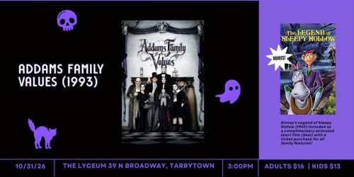 Disney's Legend of Sleepy Hollow & Addams Family Values (1993)  \u00b7  PG-13