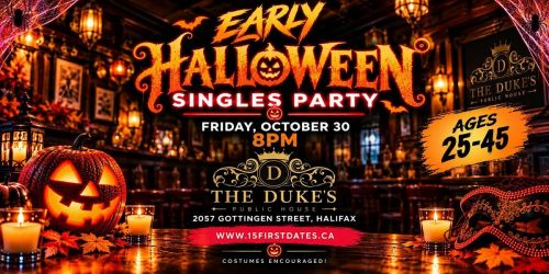 15FirstDates Halifax Halloween Singles Mixer