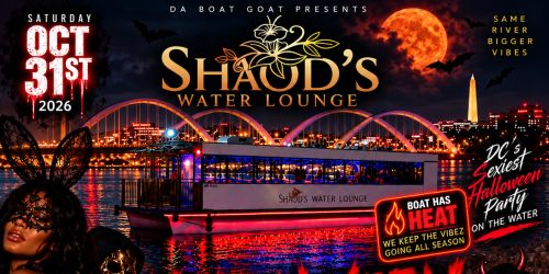 Shaod\u2019s Water Lounge \u201cD.C.\u2019s Sexiest Halloween Cruise" (Boat  Indoors w\/Heat)  