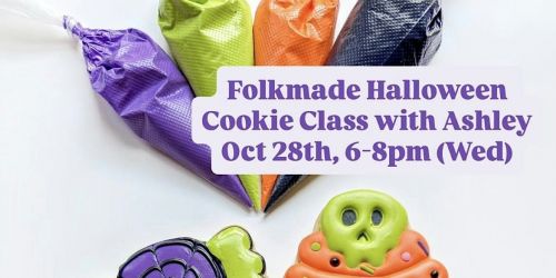 Folkmade Halloween Cookie Class with Ashley