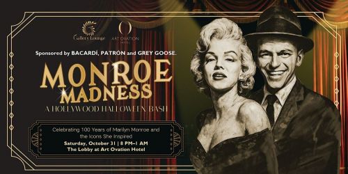 "Monroe Madness" HALLOWEEN @Art Ovation Gallery Lounge
