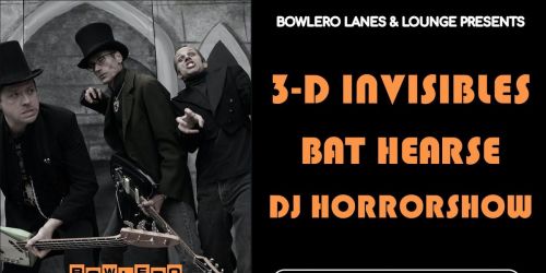 HALLOWEEN w\/ the 3-D Invisibles, Bat Hearse + DJ Horrorshow!