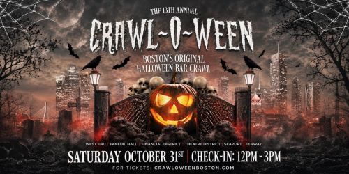 Crawl-O-Ween 2026: Boston\u2019s 13th Annual Official Halloween Bar Crawl