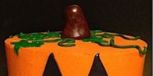 Family Halloween  Jack O Lantern Cake Decorating (Adult and Child)