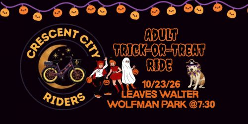 CCR Pop-up: Adult Trick or Treat Ride!