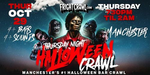 The Fright Crawl | Manchester Halloween Bar Crawl 2026 | Thursday, October 29