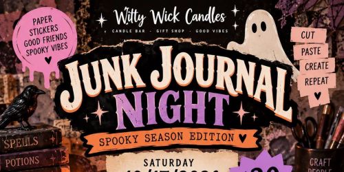  Junk Journal Night: Spooky Season Edition \ud83c\udf83\u2702\ufe0f