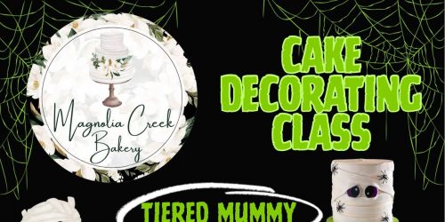 SPOOKY TIERED MUMMY CAKE DECORATING CLASS\ud83d\udd77\ufe0f