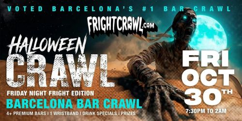 The Fright Crawl | Barcelona's Hottest Halloween Bar Crawl 2026 | Fri, Oct 30