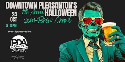 Downtown Pleasanton's Halloween Zom-Brew Crawl 2026