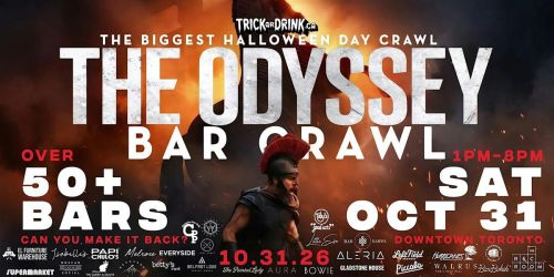 The Odyssey | Toronto Halloween Day Party 2026 | 50+ Bar Crawl, Oct 31