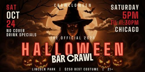 Chicago Official Halloween Bar Crawl - Lincoln Park - Sat, Oct 24