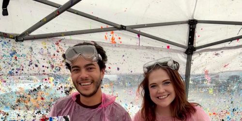 Splat2Go Splatter Paint Tent @ Zymos Brewing's Spooky Market