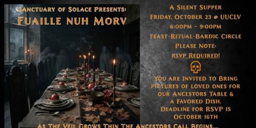 Fuaille Nuh Morv - a Samhain Silent Supper