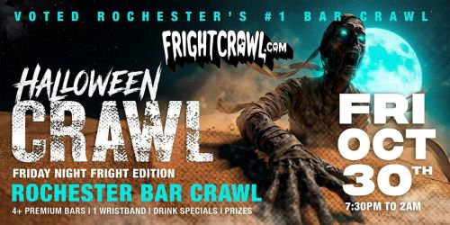The Fright Crawl | Rochester Halloween Bar Crawl 2026 | Fri, Oct 30
