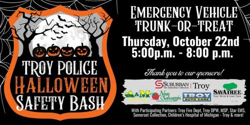 Troy Police Department Halloween Safety Bash - 2026