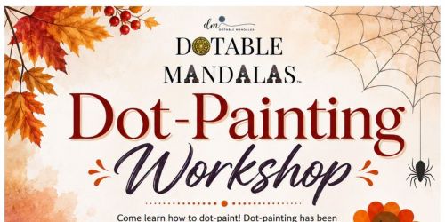 Moncton-Halloween Spider Candle Holder & Thanksgiving Turkey Rock Dot-Painting Workshop
