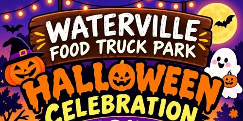 Waterville Food Truck Park Halloween celebration 