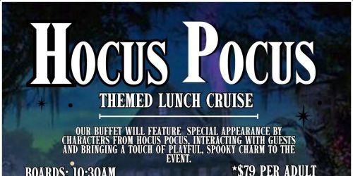 Hocus Pocus Themed Character Halloween Lunch Cruise Aboard the Barbara Lee