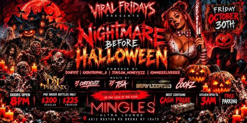 NIGHTMARE BEFORE HALLOWEEN AT MINGLES
