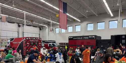 Oakdale Fire and Police Halloween Trick or Treating