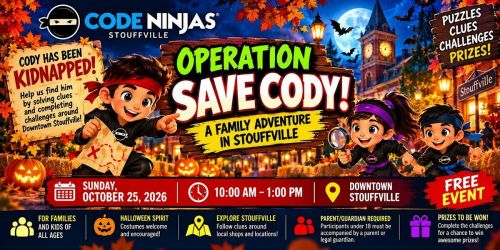 Operation Save Cody \u2013 Free Halloween Family Scavenger Hunt in Stouffville