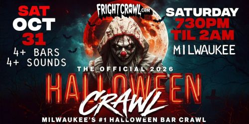 The Fright Crawl | Milwaukee's #1 Halloween Bar Crawl 2026 | Sat, Oct 31