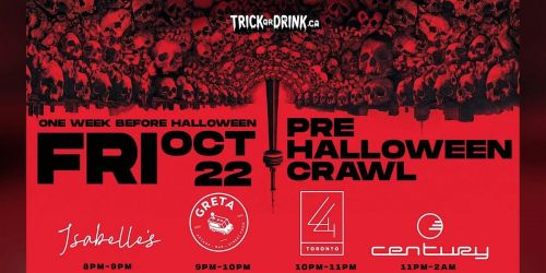 Pre-Halloween Party Toronto 2026 | King West Club Crawl | Fri, Oct 23
