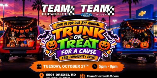 \ud83c\udf83 Team Chevrolet\u2019s 2nd Annual Trunk or Treat for a Cause! \ud83d\udc7b