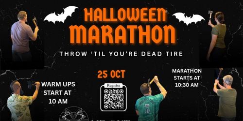 Halloween Axe Throwing Marathon