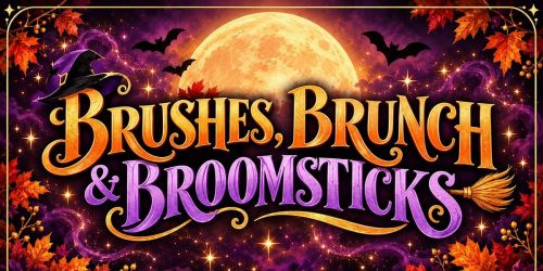 Brushes, Brunch, & Broomsticks: A Hocus Pocus\u2013Inspired Paint Party