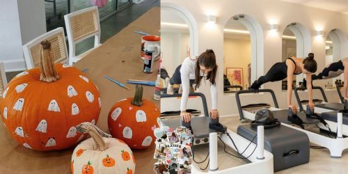 Pilates & Pumpkin Mug Painting