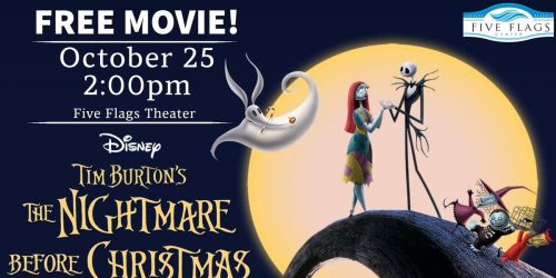 The Nightmare Before Christmas: Free Movies at the Five Flags Theater