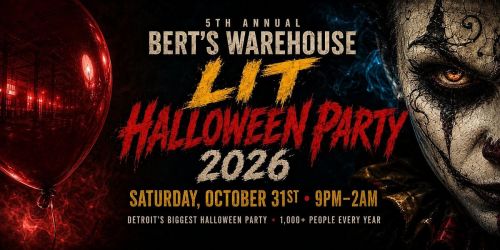 5th Annual Berts Warehouse Halloween Party ( Damedot & Molly Brazy Live)