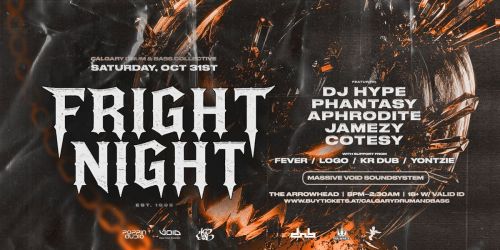 FRIGHT NIGHT 2026 \u2620\ufe0e\ufe0e HALLOWEEN DNB MASSIVE!! \u2620\ufe0e\ufe0e