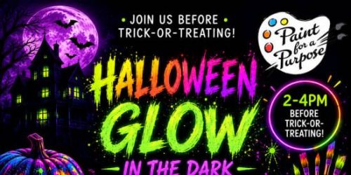 GLOW-IN-THE-DARK HALLOWEEN PAINT NIGHT