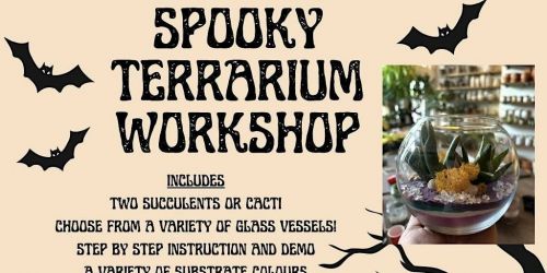Halloween Terrarium Plant Workshop