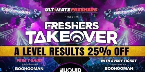 SCOTTISH HIGHER RESULTS 25% OFF SALE \ud83c\udf93 FRESHERS TAKEOVER EDINBURGH 2026 \u26a1\ufe0f Official Student Partners with BoohooMAN \ud83d\udc55 FREE T-Shirt with Every Ticket! \u26a1Sold Out 15 years Running!  