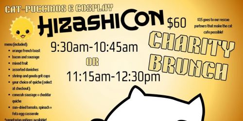 \u2615 Cat-puccinos and Cosplay: HizashiCon Charity Brunch \ud83d\udc3e