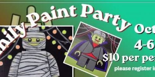 10\/31 Family Paint Party at the Chill Zone Frozen Yogurt