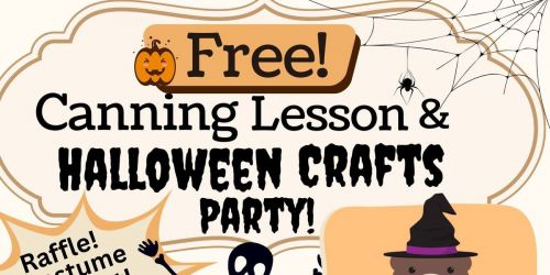 Canning and Halloween Crafts Party