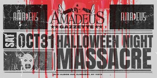 Saturday, October 31st, 2026 \u2014 Halloween Night Massacre at Amadeus