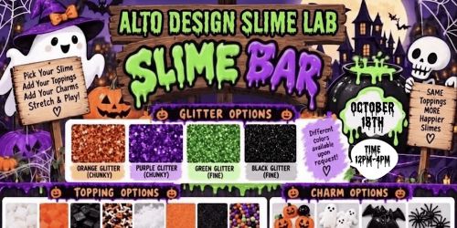 Halloween Slime Lab event at The South Charleston Farmers Market