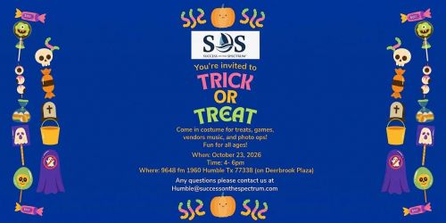 FREE Autism Event: SOS Humble Trick or Treat !