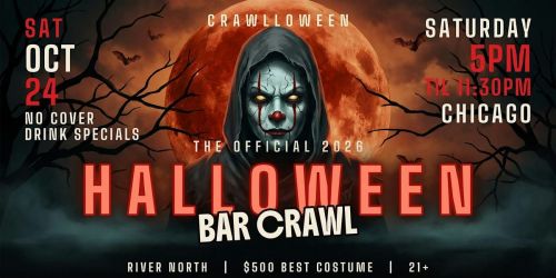 River North Halloween Bar Crawl 2026